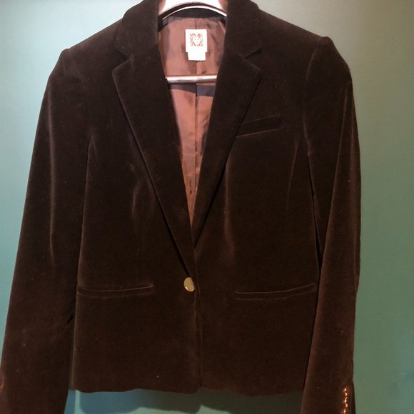 Anne Klein Velvet Blazer - Picture 3 of 4